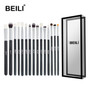 BEILI Black Complete Professional Natural goat hair Makeup Brushes set Foundation Powder Concealer Contour  Eyes Blending brush