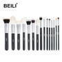 BEILI Black Complete Professional Natural goat hair Makeup Brushes set Foundation Powder Concealer Contour  Eyes Blending brush