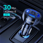 USLION 4 Ports USB Car Charge 48W Quick 7A Mini Fast Charging For iPhone 11 Xiaomi Huawei Mobile Phone Charger Adapter in Car