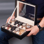 Leatherette Wrist Watch Display Box Organizer Storage Box Watch Holder Jewelry Display Case