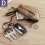 Key Wallet Mini Coin Wallet Genuine Leather Cover Zipper keychain Car Key Case Organizer Large Capacity Luxury Brand