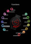 E3 Sports Smart Watch Men IP68 Waterproof Full Touch Screen Silicone Strap for Android IOS Phone Fitness Tracker