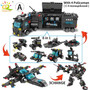 SWAT Police Station Truck Model Building Blocks City Machine Helicopter Car Figures