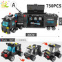 SWAT Police Station Truck Model Building Blocks City Machine Helicopter Car Figures