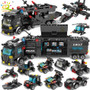 SWAT Police Station Truck Model Building Blocks City Machine Helicopter Car Figures