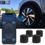 TPMS Car Tire Pressure Monitor System With 4 Sensors For iOS Android Mobile Phone APP Monitoring Alarm