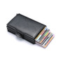 Credit Card Holder Wallet Leather Metal Aluminum Double Credit Cardholder