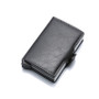 Credit Card Holder Wallet Leather Metal Aluminum Double Credit Cardholder