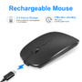 Wireless and Bluetooth Mouse for Computer Rechargeable