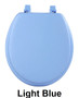 Fantasia 17 Inch Soft Standard Vinyl Toilet Seat - Light Blue