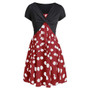 Cami Polka Dot Dress with Crop T-shirt