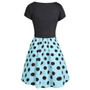 Cami Polka Dot Dress with Crop T-shirt