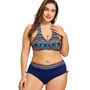 Bohemian Plus Size Halter Bikini