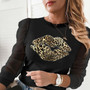 Autumn Elegant Lace Women Blouses Shirt Fashion New Ruffles Long Sleeve Shirts Tops Office Lady Vintage O Neck Hollow Out Blusas