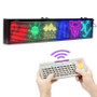 Leadleds Remote Led Display Scrolling Multicolored Message Board for Business, 30 by 6 in