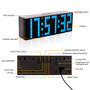 Leadleds LED Digital Alarm Clock LED Snooze with Countdown Timer Calendar Temperature