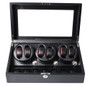 Carbon Fiber Watch Winder for 6 Automatic Watches