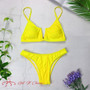 Sexy Bandeau Bikinis V Neck Bikini Swimsuits Push Up Swimwear Female Brazilian Bikini Set Bathing Suits Biquini