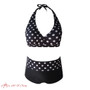 Sexy Bandage Bikinis Women High Waist Bikini Plus Size Women Polka Dot Print Beach Swimwear Swimwear Biquini