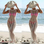 Sexy Women Bathing Swimsuit Bikini Swimwear Wrap Pareo Cover Up Beach Sarong Dress