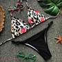 Sexy Leopard Bandage Bikini Bandeau High Waist Bathing Suit Women Brazilian Biquini Swimming Thong Maillot
