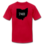 740 Athens County, Ohio Unisex Area Code T-shirt - Multiple Colors