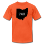 740 Athens County, Ohio Unisex Area Code T-shirt - Multiple Colors