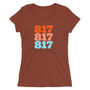 817 Area Code Fort Worth, Texas Women's T-Shirt - Multiple Colors