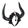 Veil Skull Bull Horn Headband