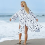 Beach Dress 2020 Bikini Cover Up Print Bathing Suit Women Kimono Plus Size Tunic Sexy Long Sleeve Swimwear Cover-Ups