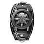 Skull Leather Rock Men Watch