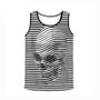 3D Skull Tank Top Men