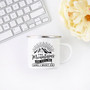 Mountain Mug Enamel Mug Wanderlust Camping Mug The