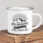 Mountain Mug Enamel Mug Wanderlust Camping Mug The