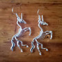 Unicorn Skull Earrings