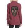 Skull Hollow Out Long Sleeve Shirt