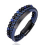 Men's Woven & Beaded Leather Bracelet