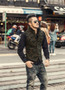 Men's Sleek Military Style Casual Slim Fitted Urban Camouflage Vest