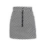 Women's Vintage Checker Board Pencil Mini Skirt