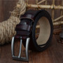 Men's Genuine Leather Luxury Strap Belt w/ Pin Buckle