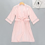 Sexy Women Rayon Kimono Bathrobe WHITE Bride Bridesmaid Wedding Robe Set Lace Trim Sleepwear Casual Home Clothes Nightwear