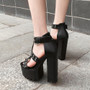 Chunky Heel Platform Shoes