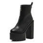 High Round Toe Ankle Boots
