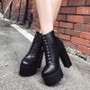 Lacing Buckle Ankle Boots