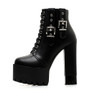 Lacing Buckle Ankle Boots
