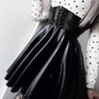 High Waist Lace Up Skirt