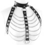 Leather Metal Body Chain Harness