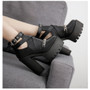 Chain High Heel Ankle Boots