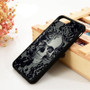 Soft Silicone Rubber Skull & Black Lace Phone Cover Cases For iPhone