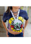 Multicolor Flowers Print Cut Out Ripped Destroyed Casual Crop T-shirt